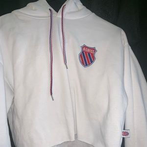 Forever 21  X K Swiss hooded crop top